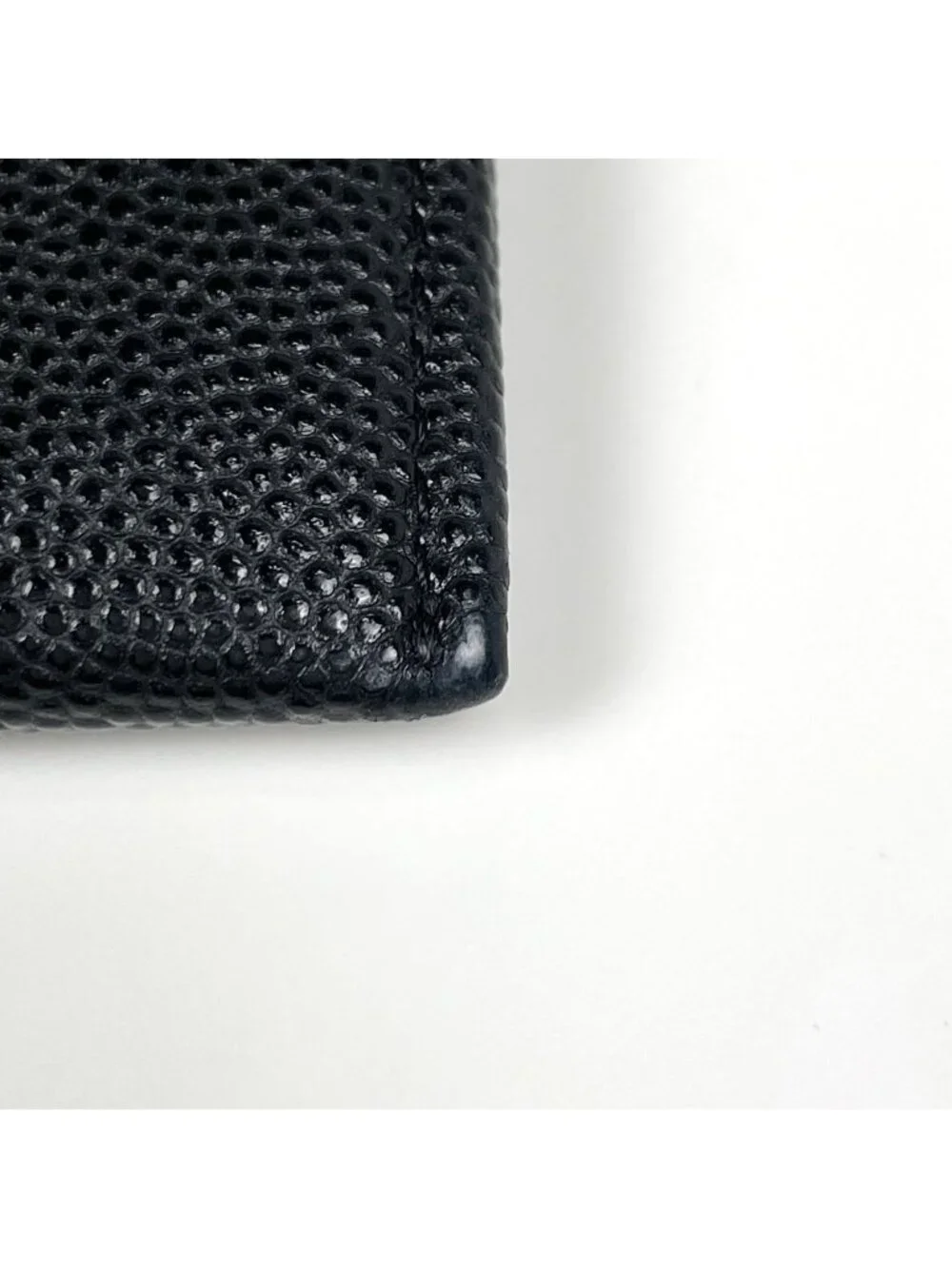 Chanel Card Case CC Logo Caviar Leather Black